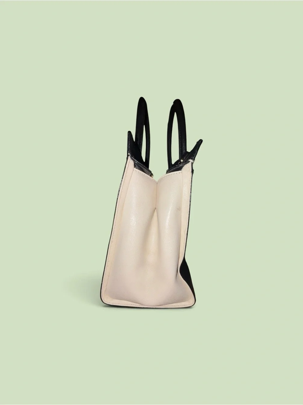 kate spade Black and Cream Leather Satchel